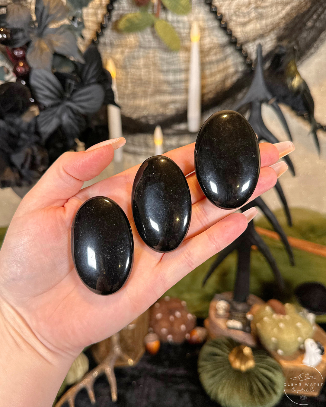 Obsidian Palmstone