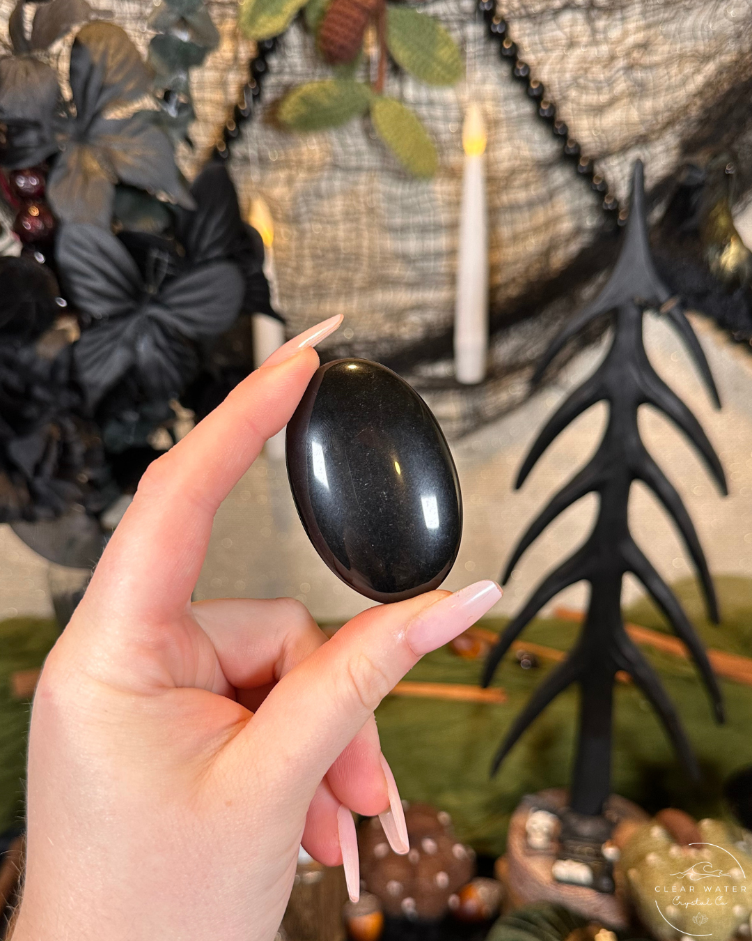 Obsidian Palmstone