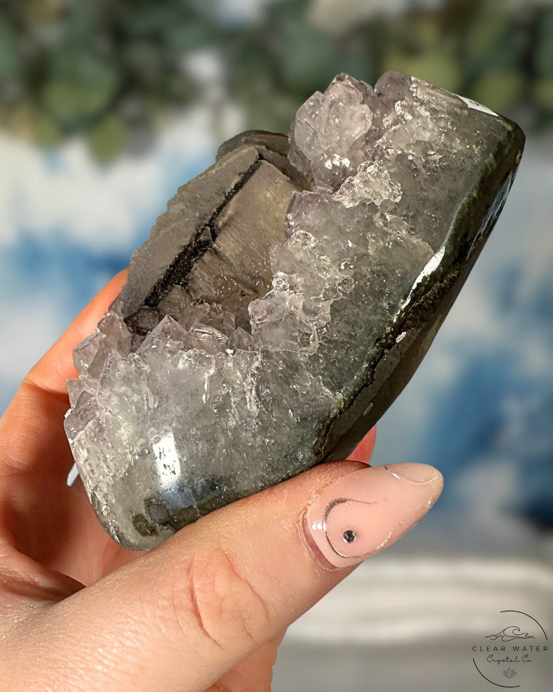 Uruguayan Amethyst on Custom Stand: Mystic Mountain