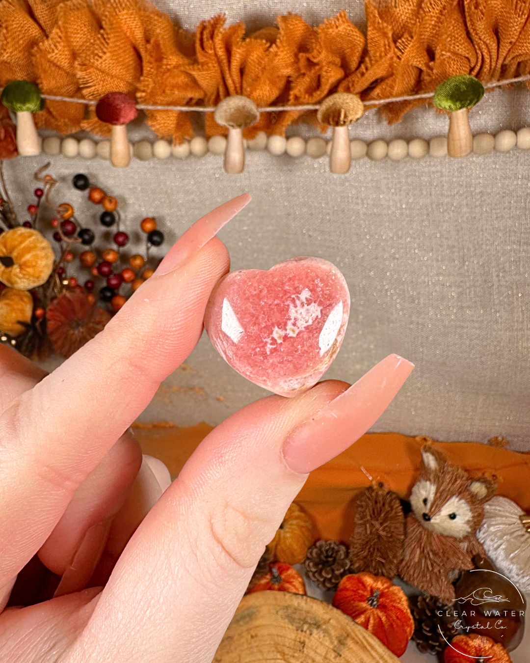 Rhodochrosite Heart- Argentina