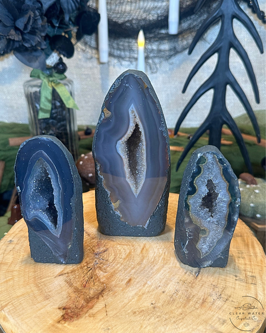 Amethyst & Agate Cut Base | Brazil