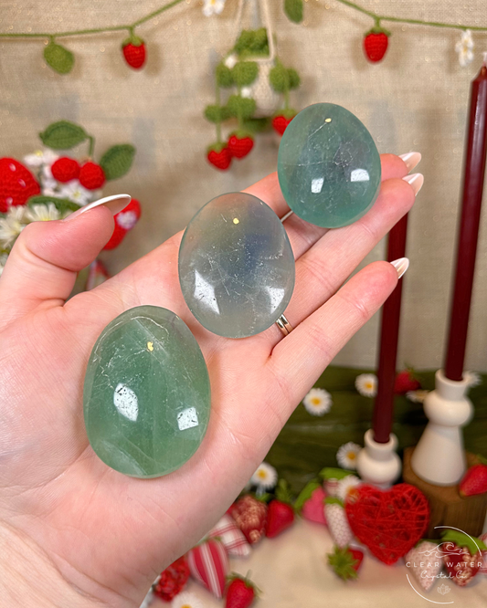 Mint Green/Blue Fluorite Palmstone