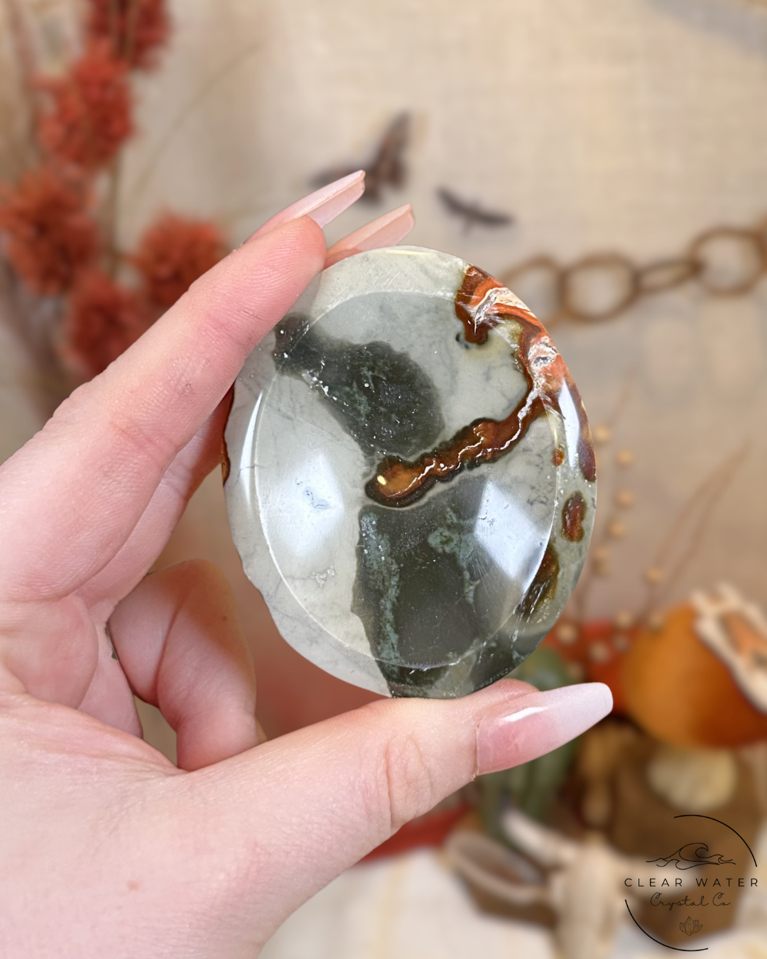 Polychrome Jasper Trinket Dish