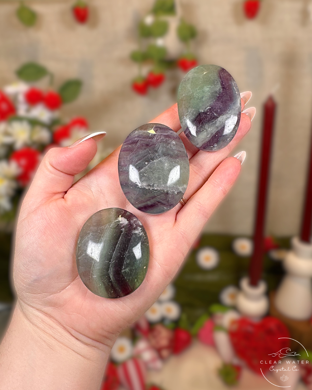 Rainbow Fluorite Palmstone
