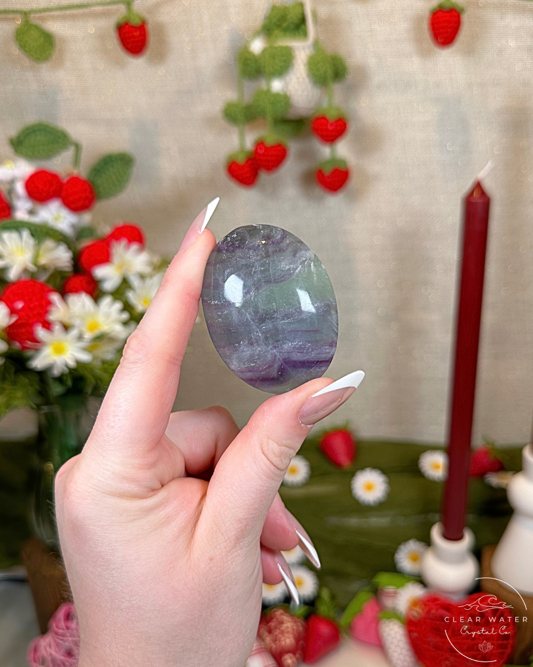 Rainbow Fluorite Palmstone