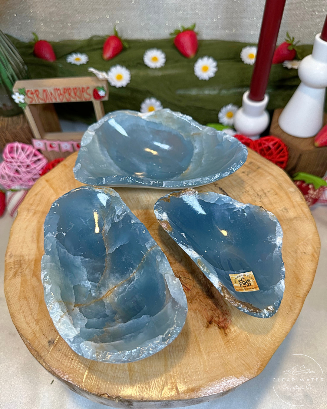 Raw Edge Blue Onyx Bowls | Argentina