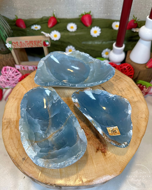 Raw Edge Blue Onyx Bowls | Argentina