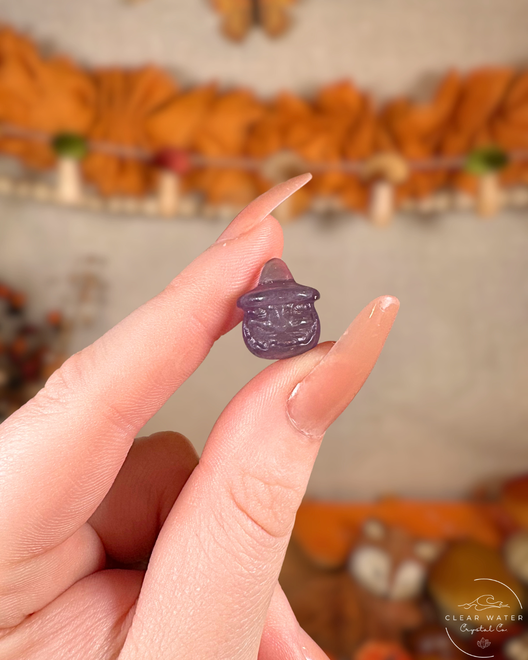 Halloween Fluorite Carvings – Ghosts, Pumpkins and Bats OH MY!