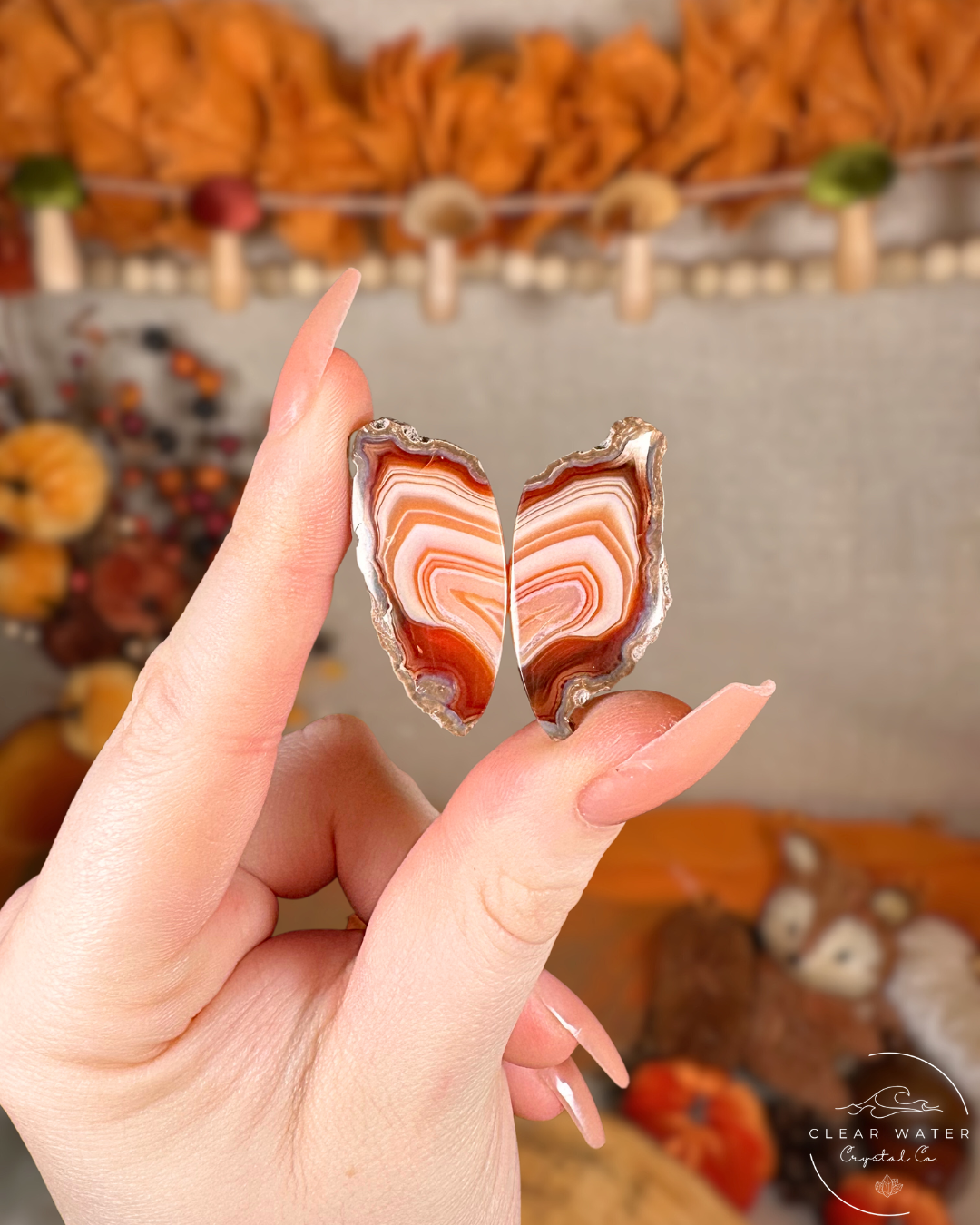 Carnelian Agate Pairs (Motifs) – Indonesia