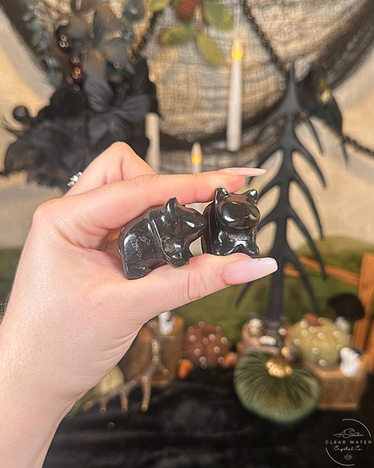 Black Onyx Bear Carving | Mexico