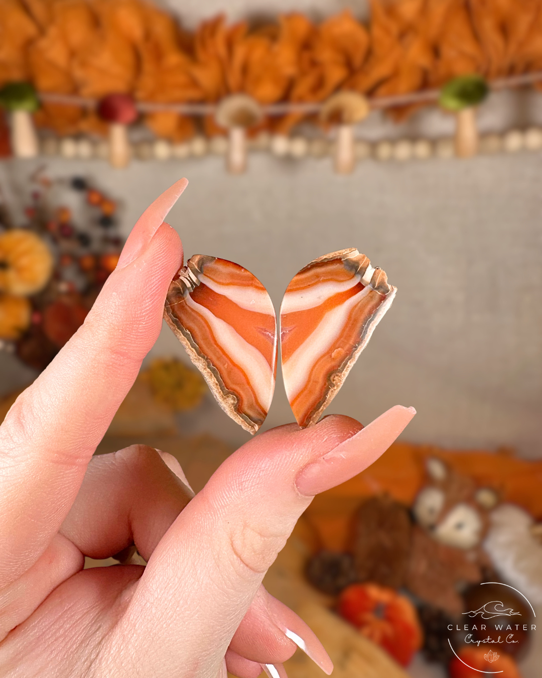 Carnelian Agate Pairs (Motifs) – Indonesia