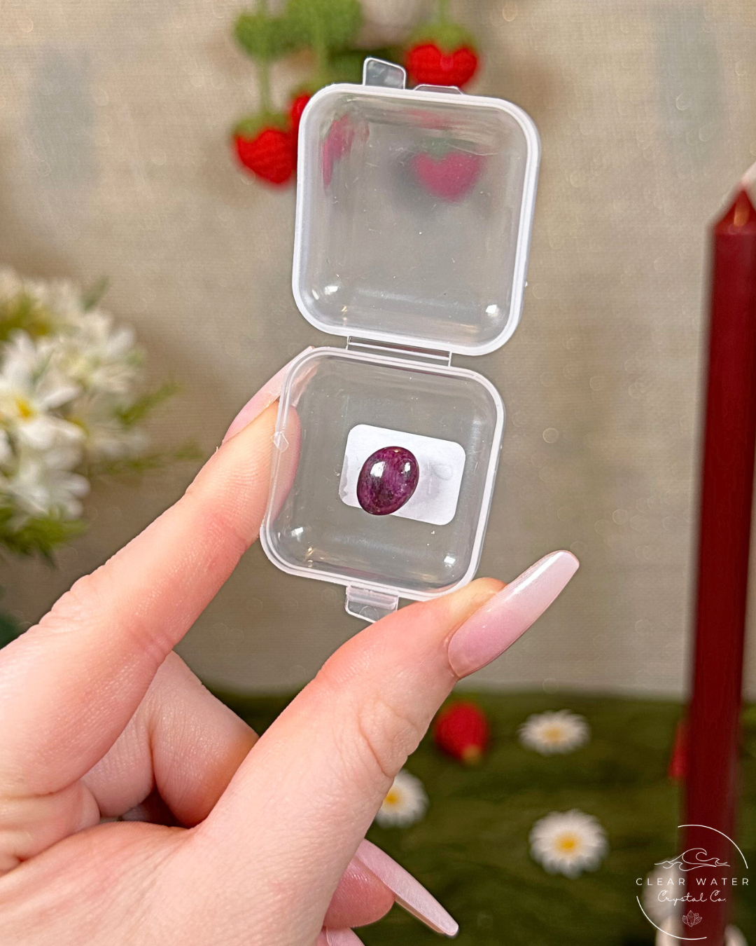 Gem Ruby Button Carvings | India