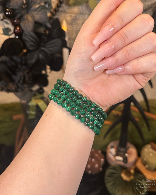 Malachite Beaded Bracelet | The Congo