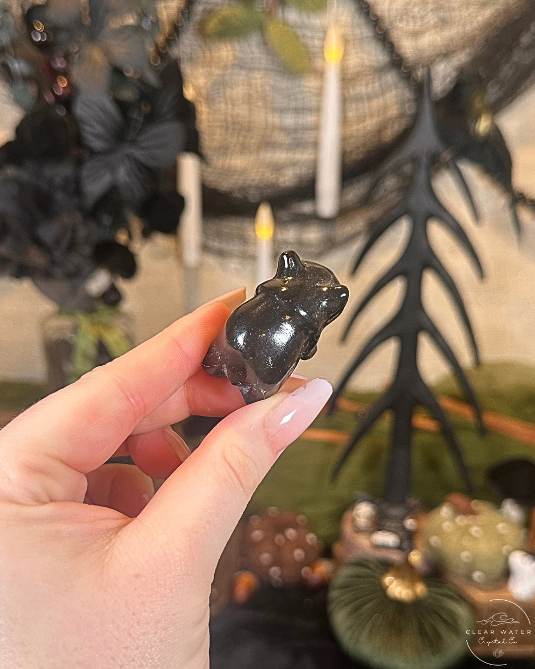 Black Onyx Bear Carving | Mexico