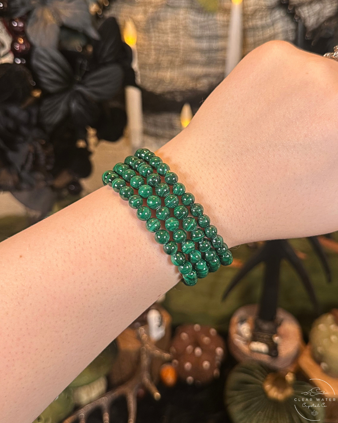 Malachite Beaded Bracelet | The Congo