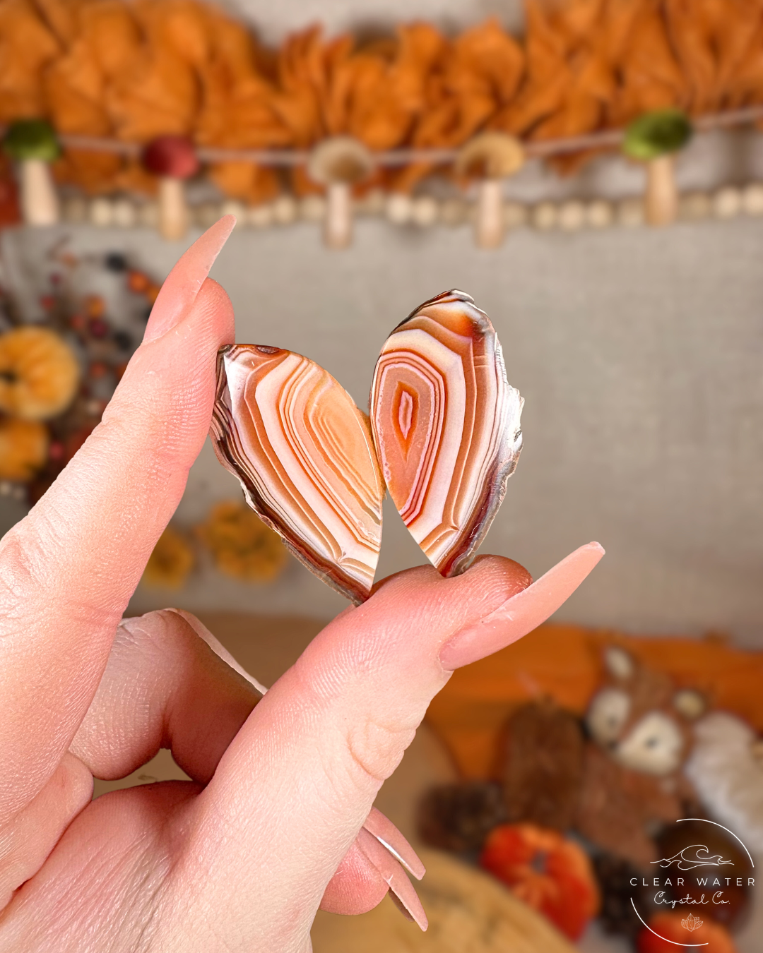 Carnelian Agate Pairs (Motifs) – Indonesia