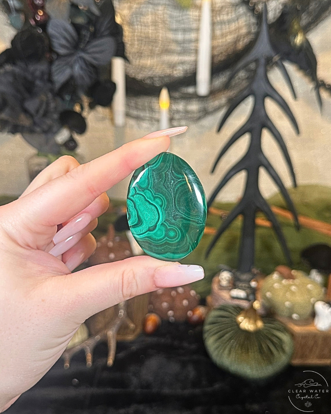 Malachite Palmstone | The Congo