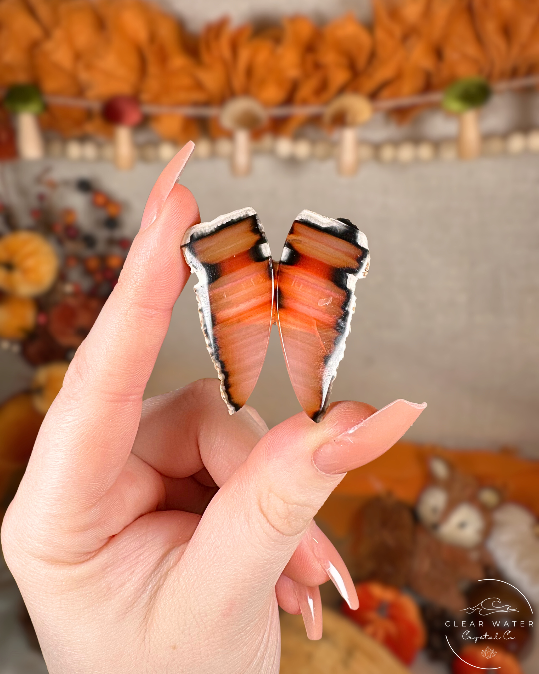 Carnelian Agate Pairs (Motifs) – Indonesia