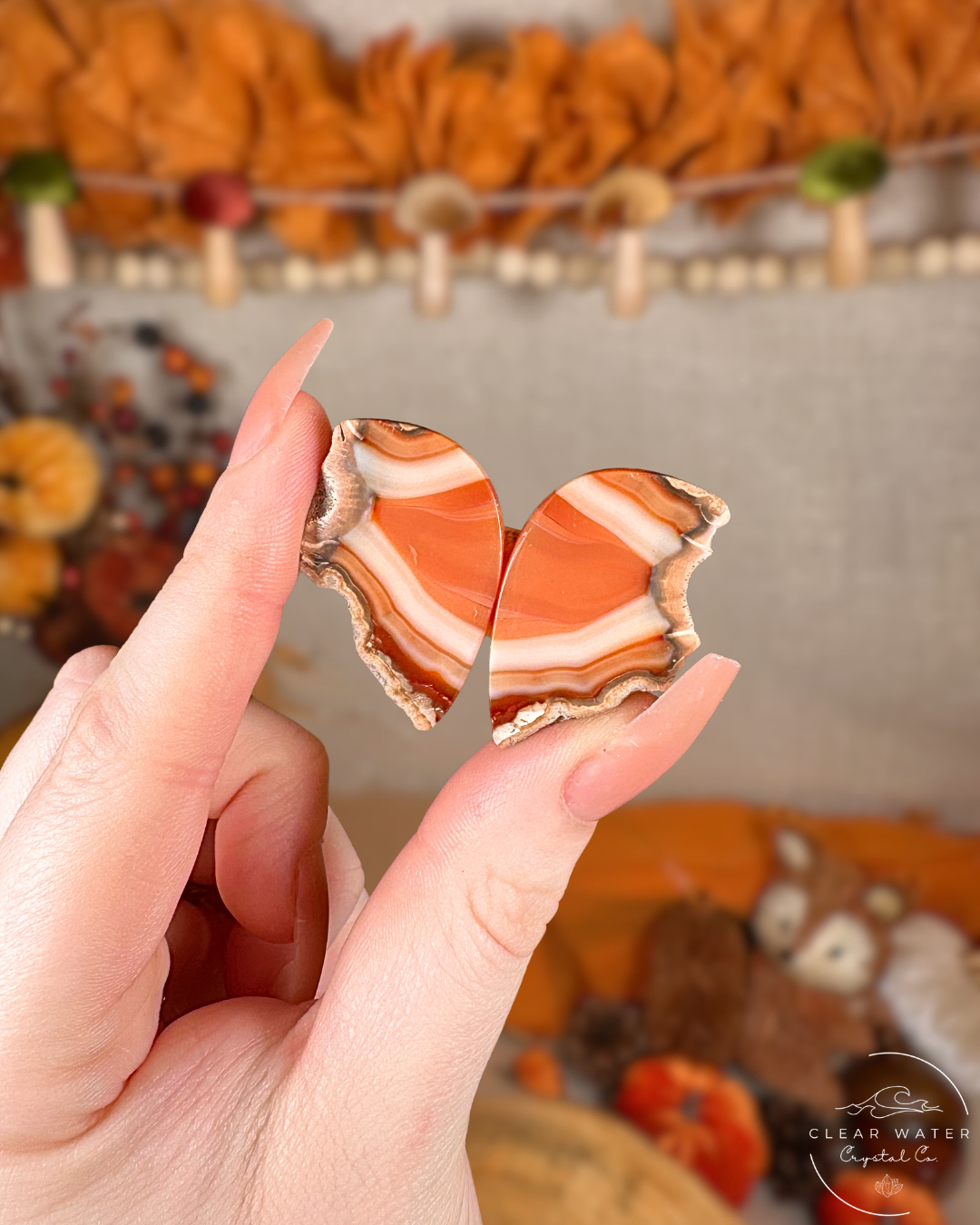 Carnelian Agate Pairs (Motifs) – Indonesia