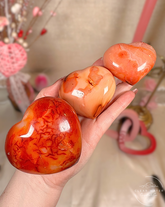 Groovy Carnelian Hearts – Madagascar