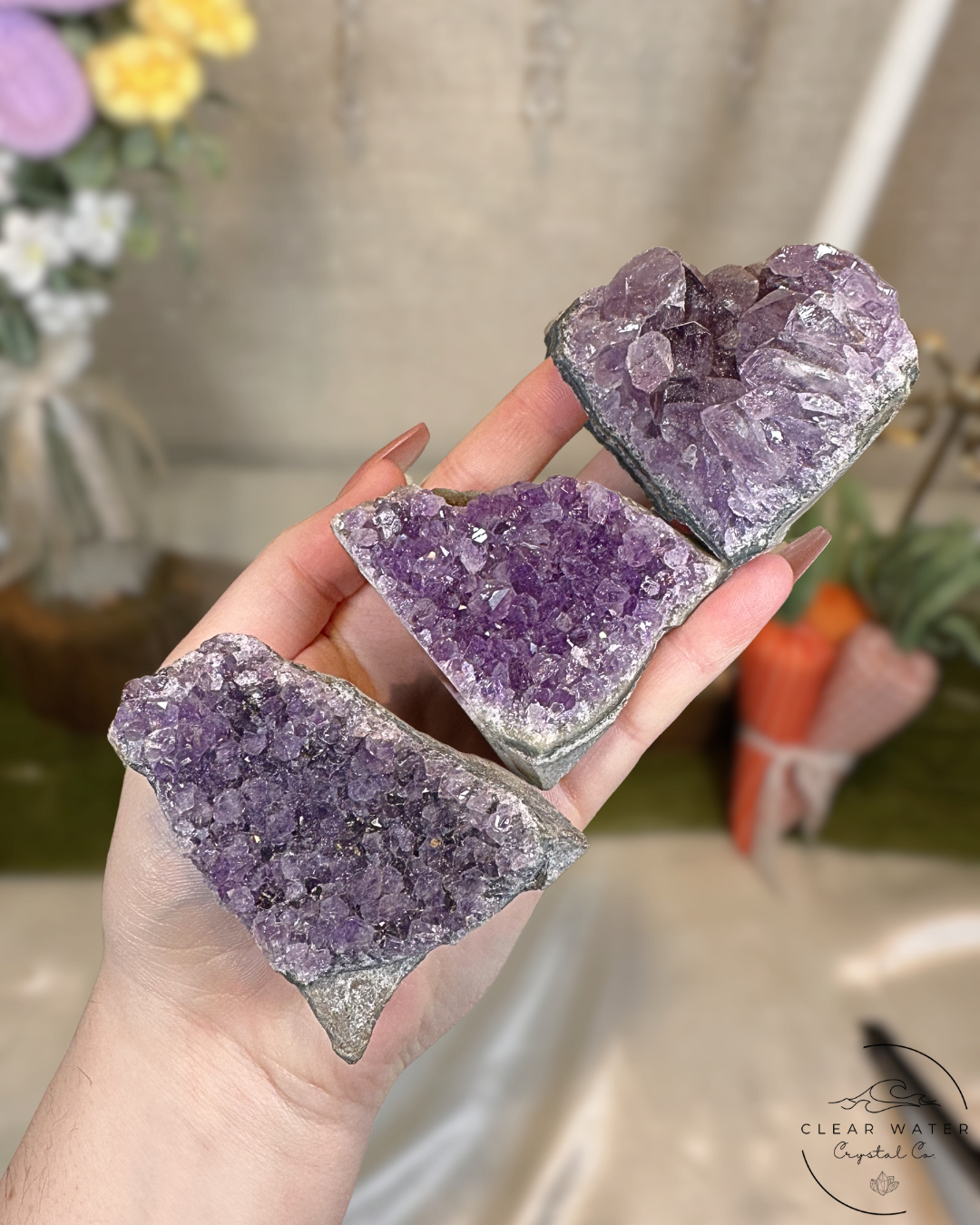 Small Amethyst Cut Bases – Uruguay