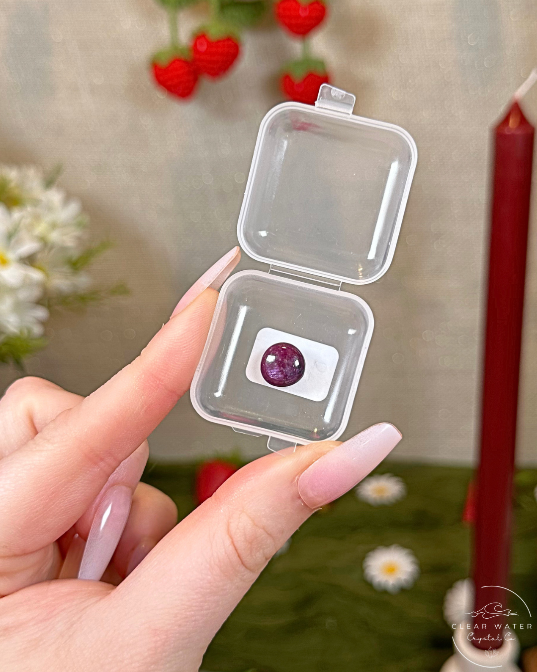 Gem Ruby Button Carvings | India