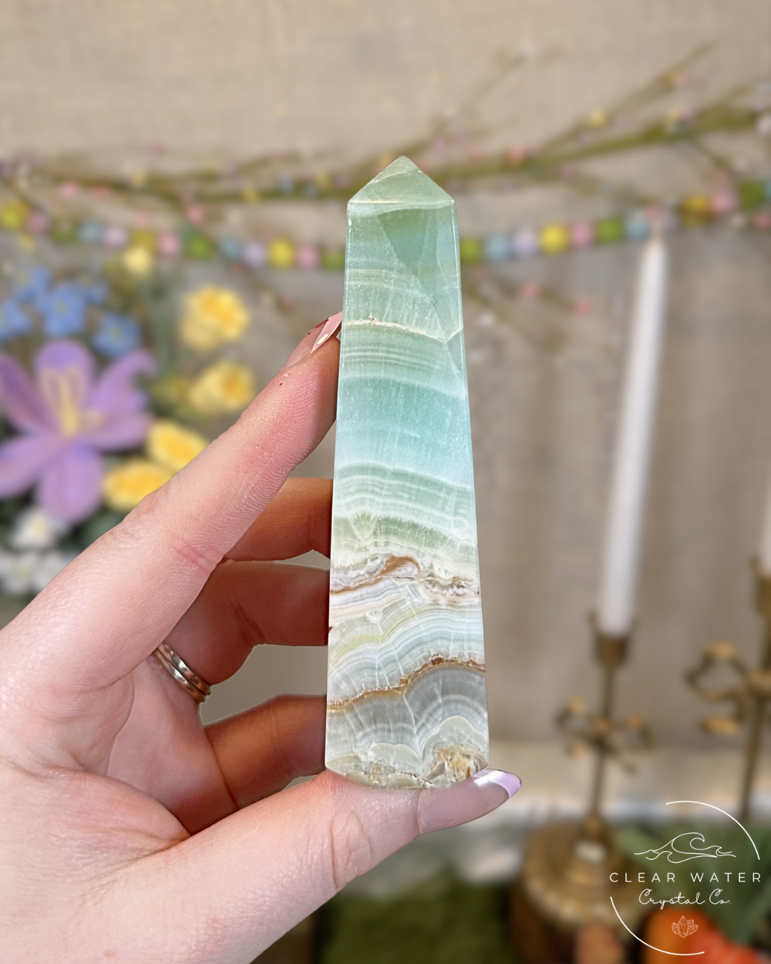Pistachio Calcite Towers – Pakistan