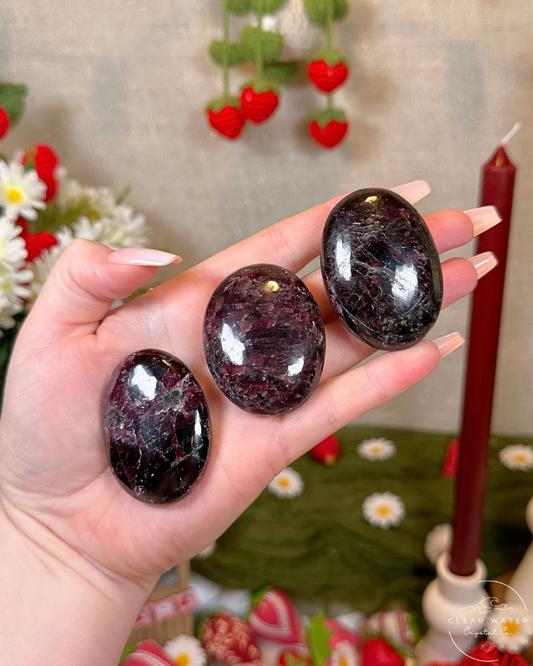 Gem Garnet Palmstone | India