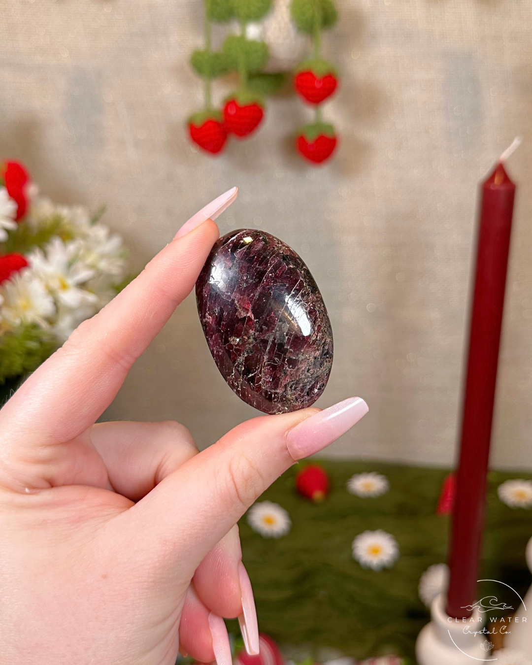 Gem Garnet Palmstones | India
