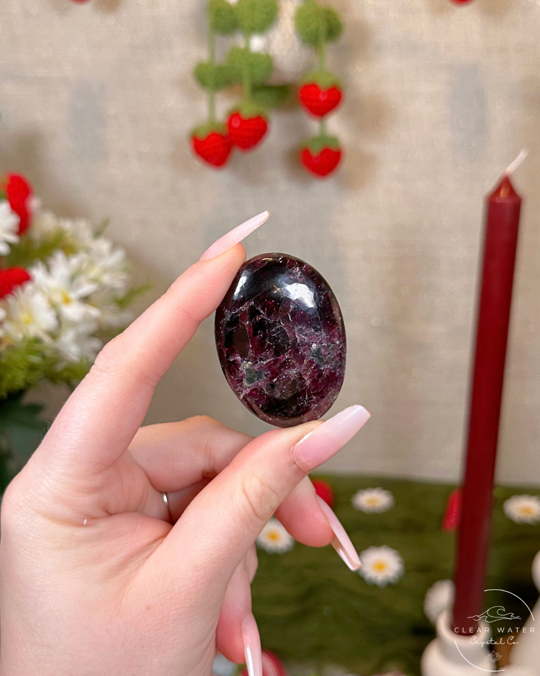 Gem Garnet Palmstones | India