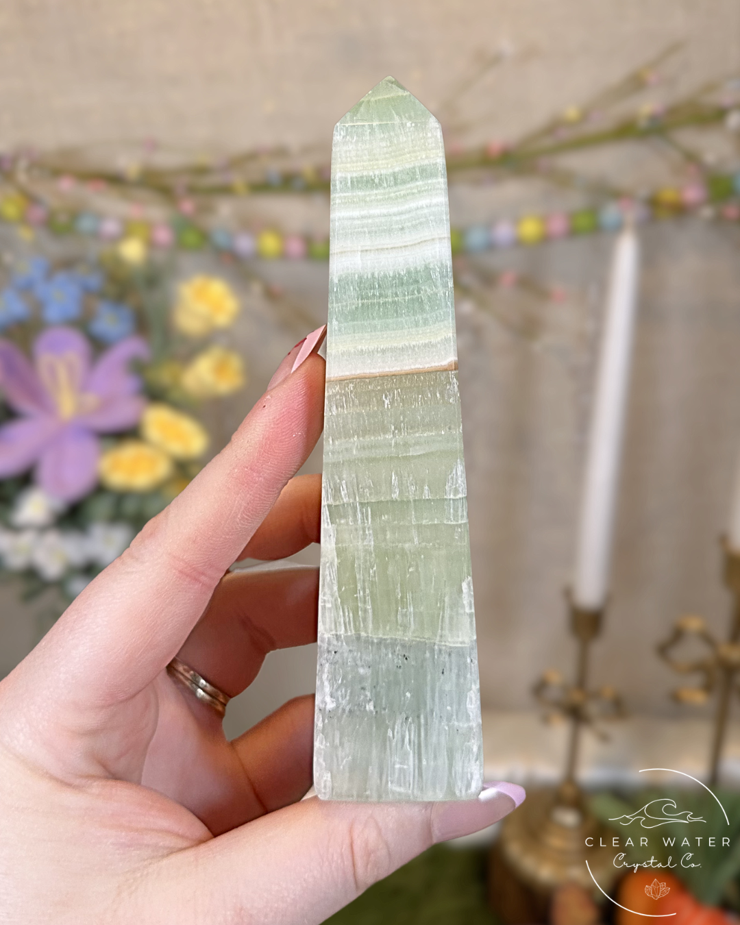 Pistachio Calcite Towers – Pakistan