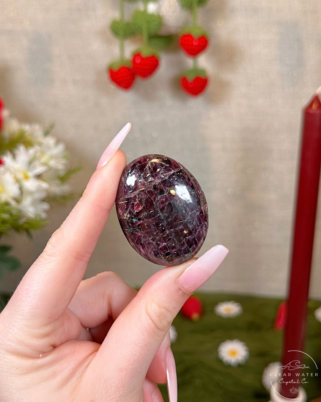 Gem Garnet Palmstones | India