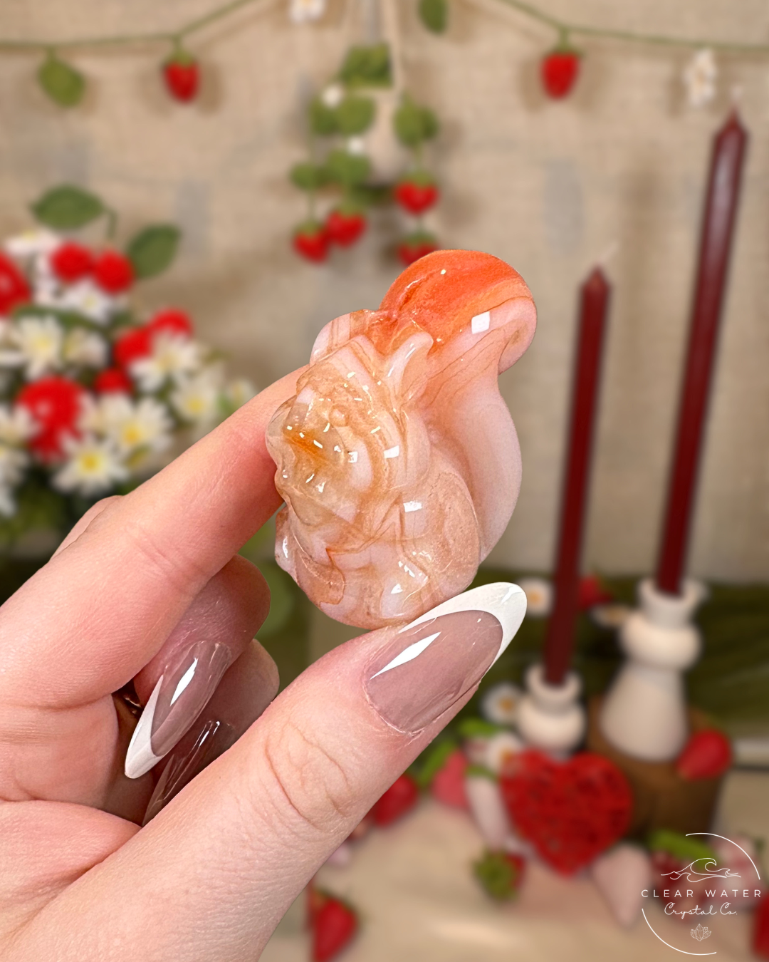 Banded Carnelian Agate Chipmunk