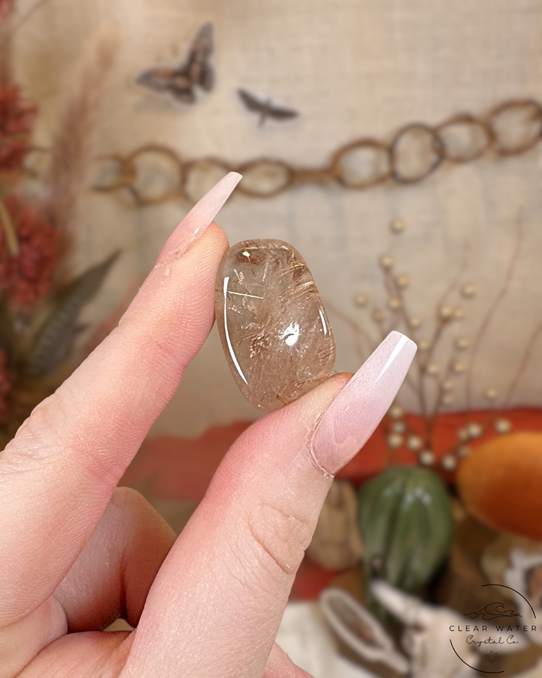 Golden Rutile Tumbles