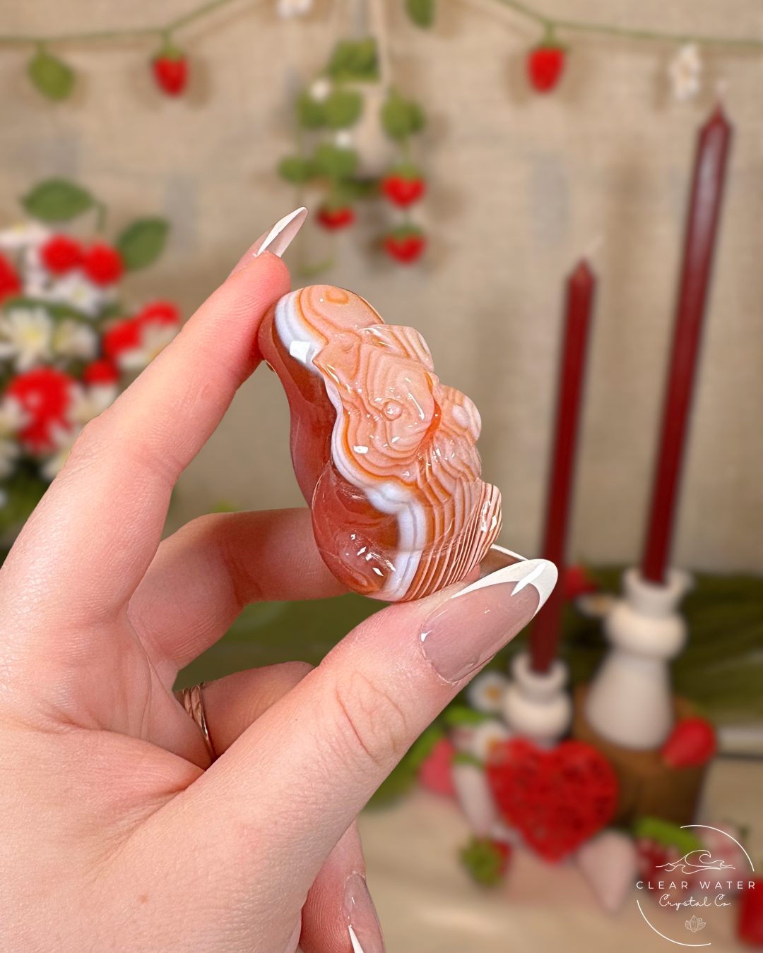 Banded Carnelian Agate Chipmunk
