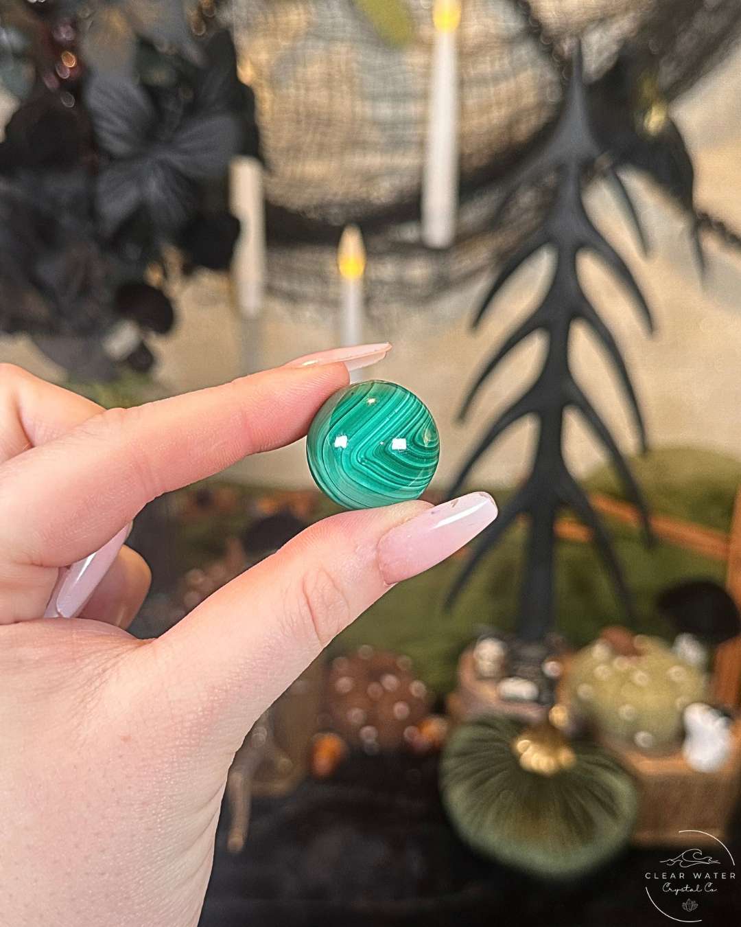 Mini Malachite Sphere | The Congo