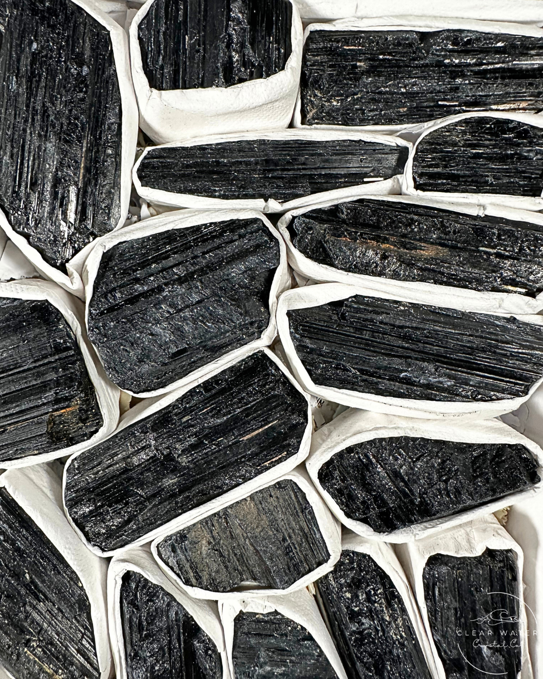 Black Tourmaline Chunks: Protective Shield