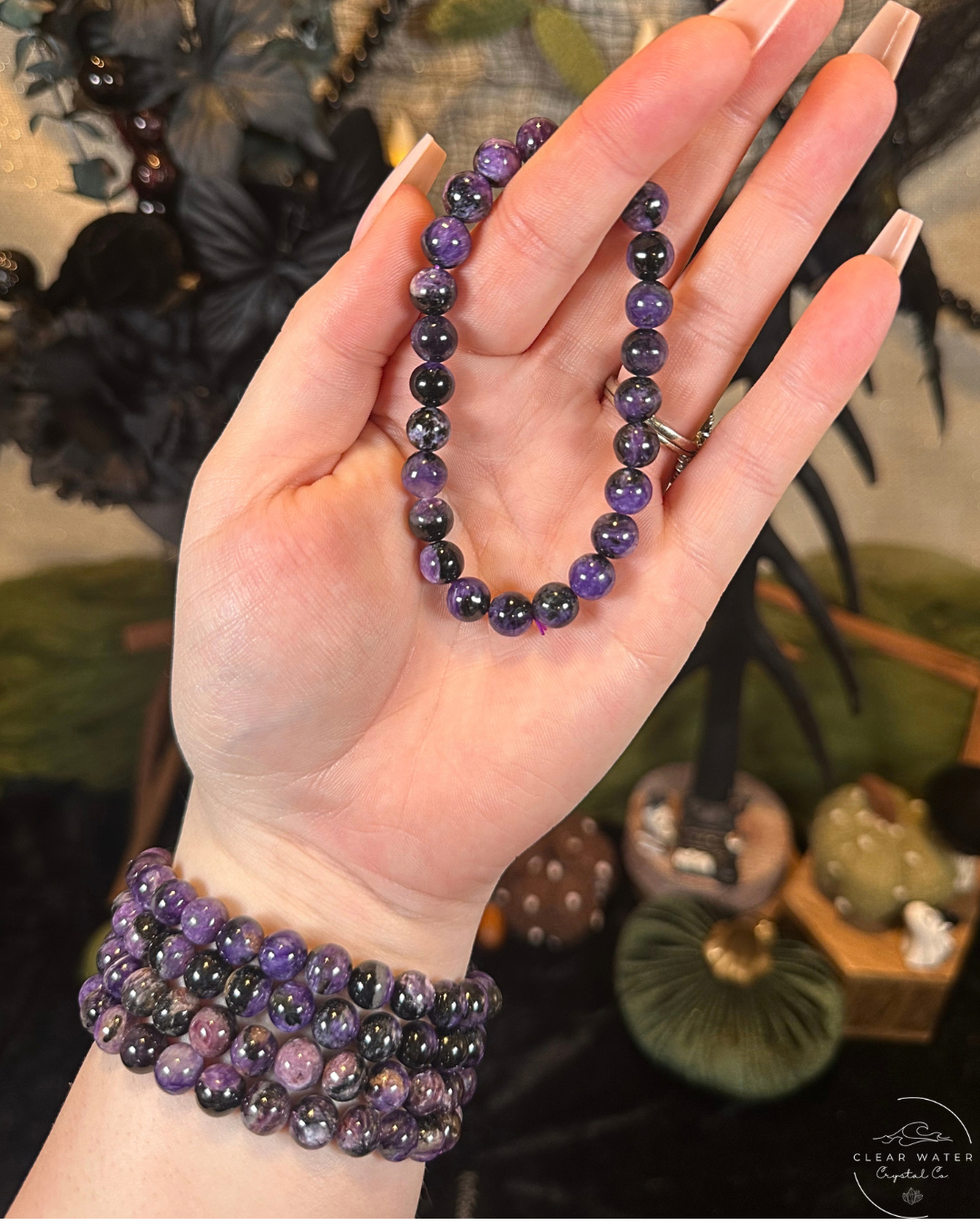 Charoite Beaded Bracelet