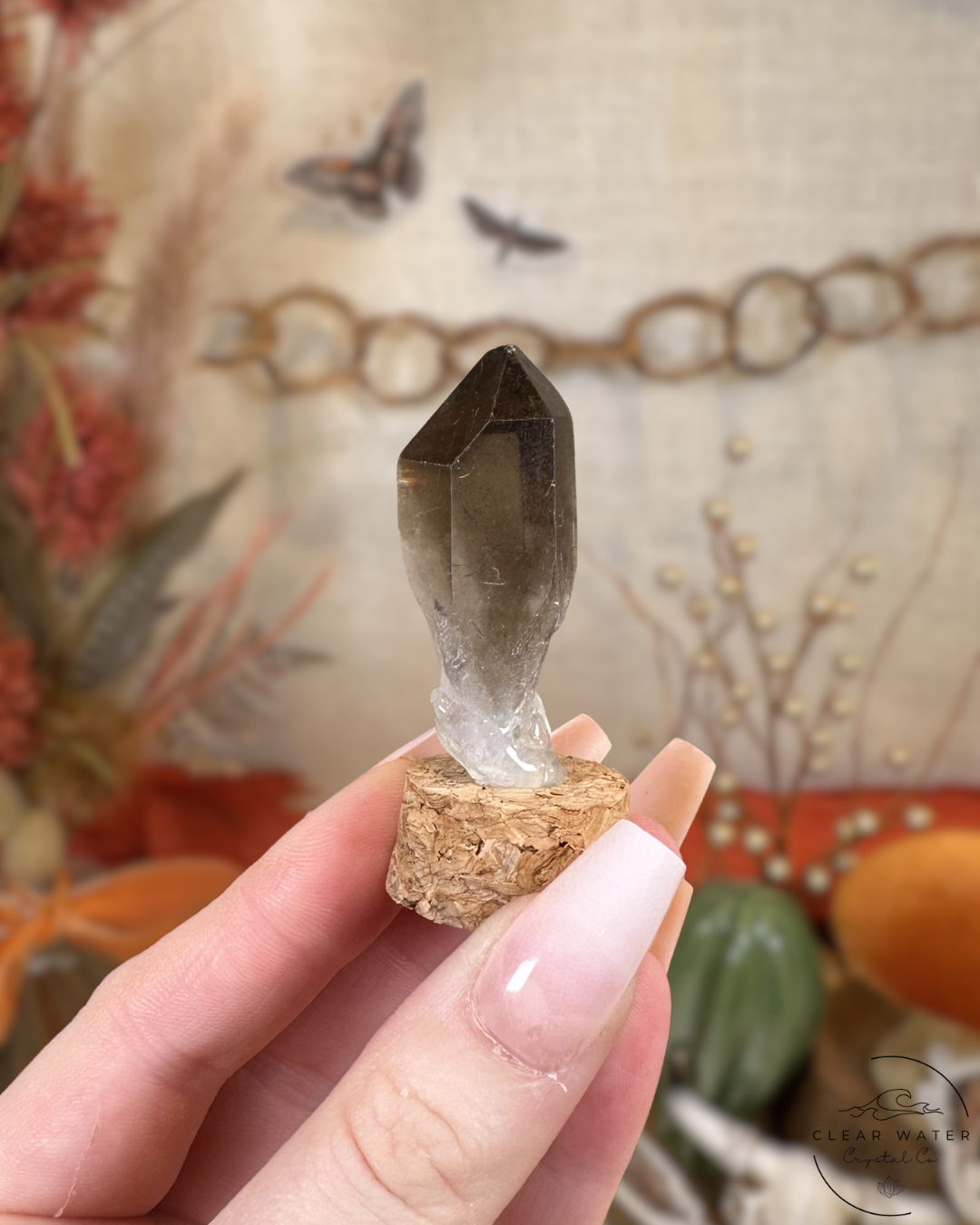Raw Smoky Quartz Capsule