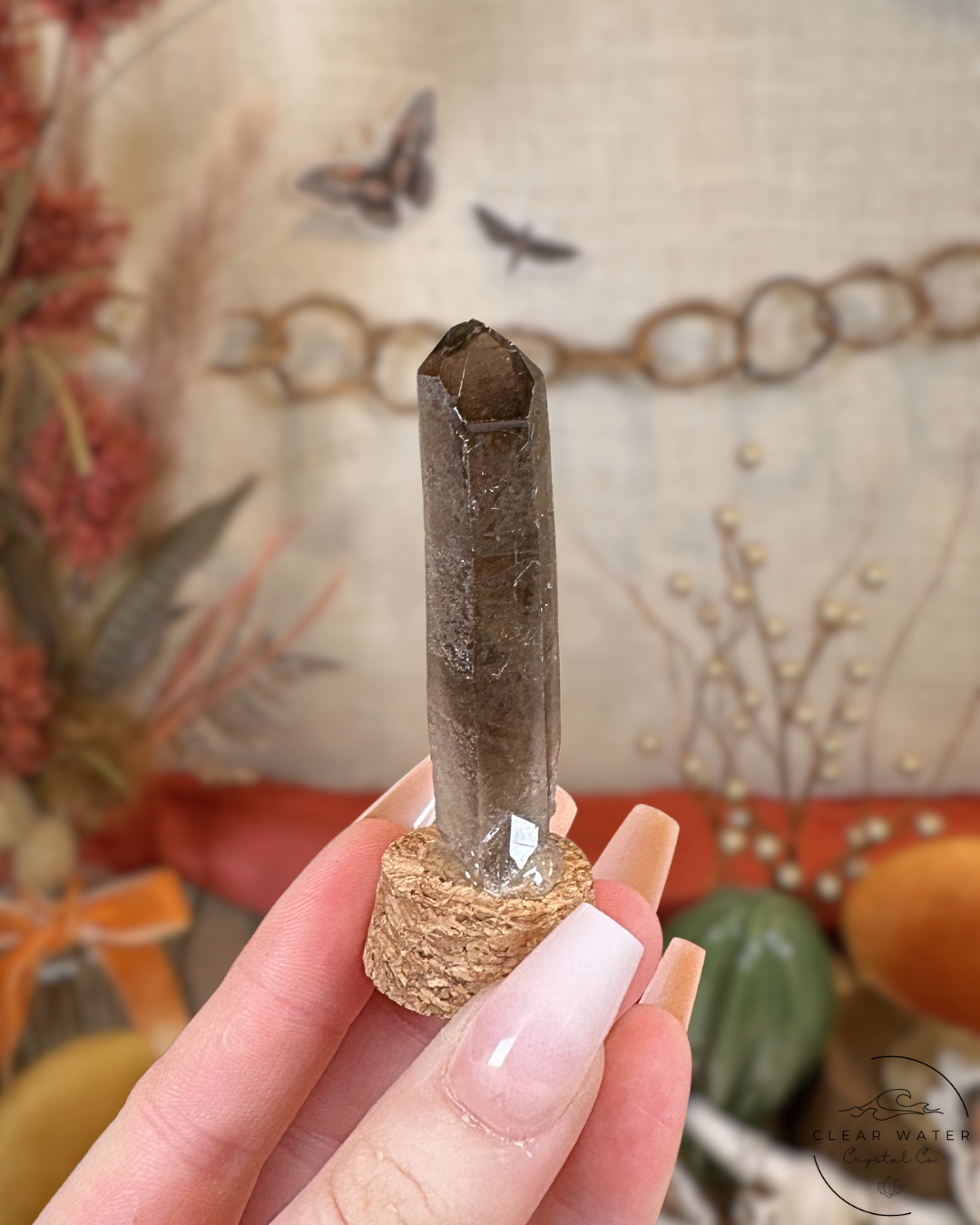 Raw Smoky Quartz Capsule