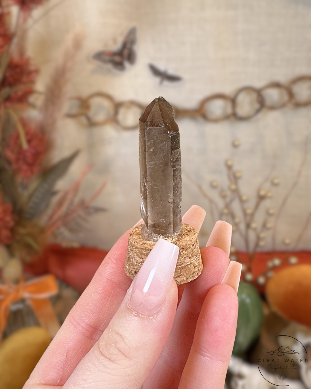 Raw Smoky Quartz Capsule