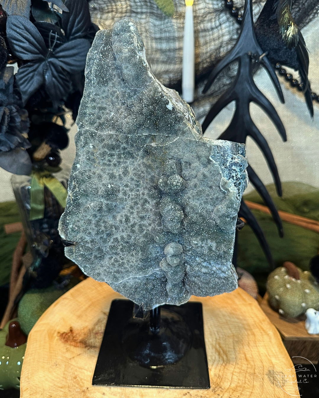 Large Green Amethyst on Custom Stand | Brazil