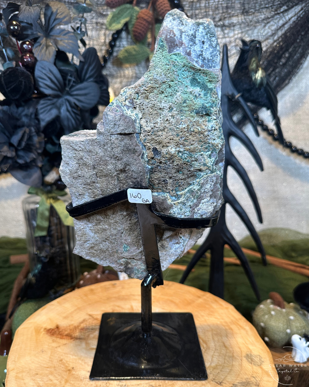 Large Green Amethyst on Custom Stand | Brazil