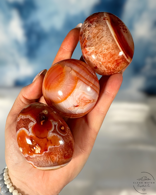 Groovy Carnelian Palmstone