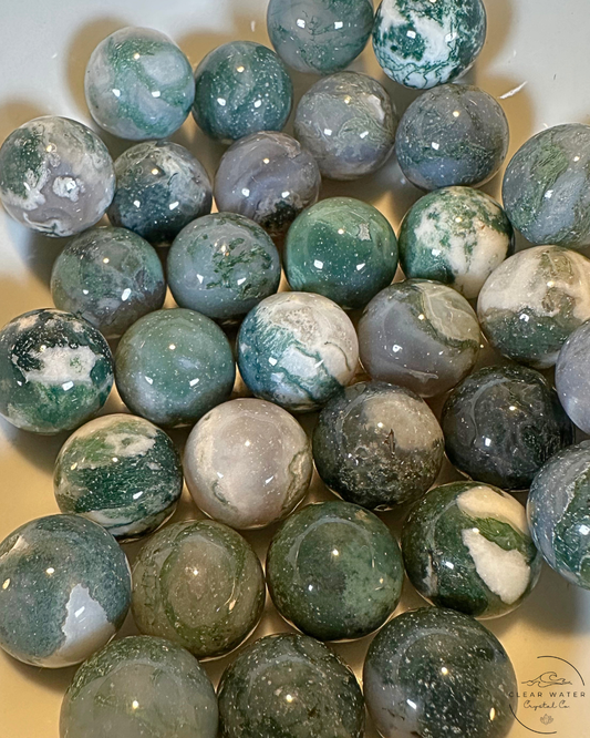 Moss Agate Mini Sphere