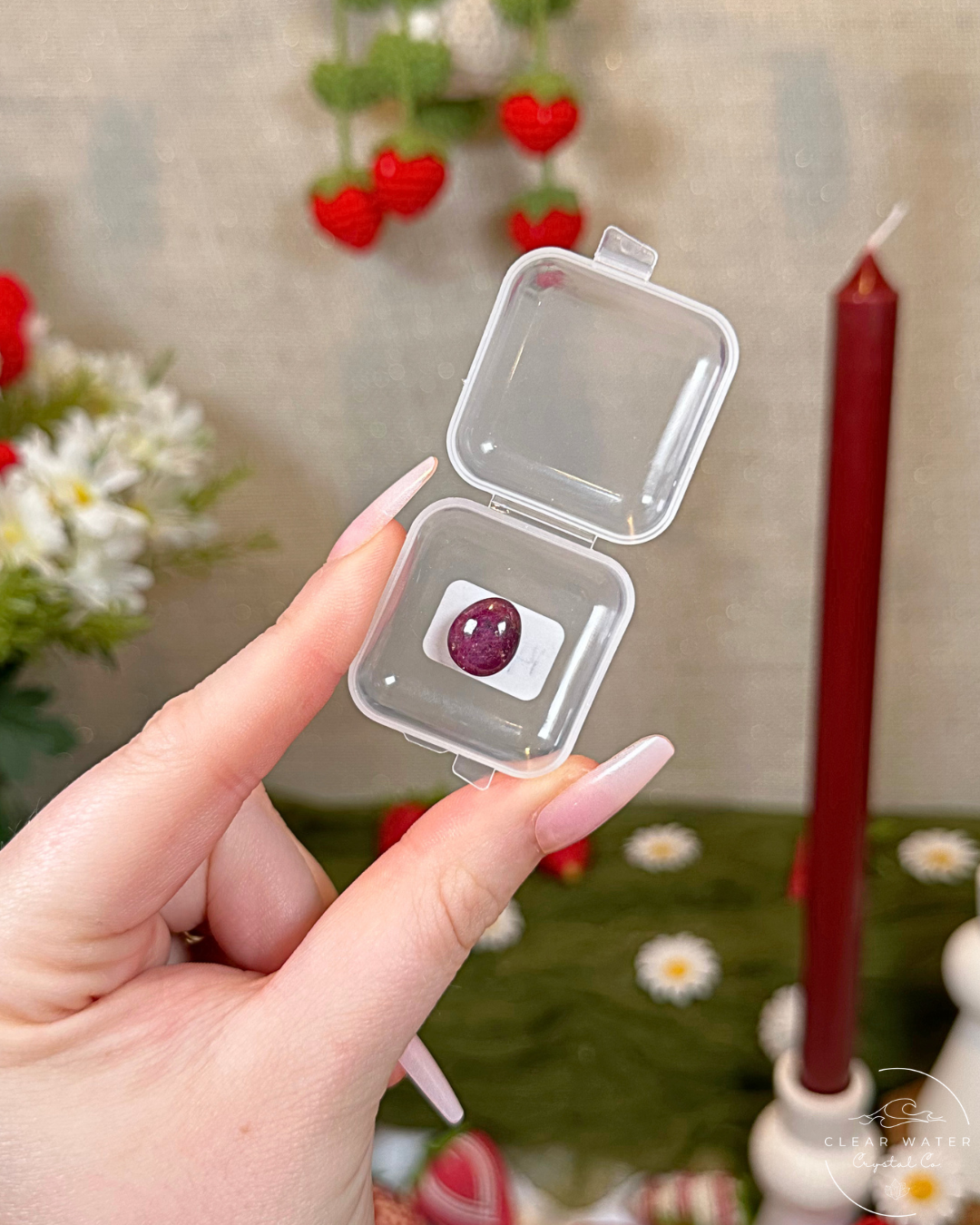 Gem Ruby Button Carvings | India