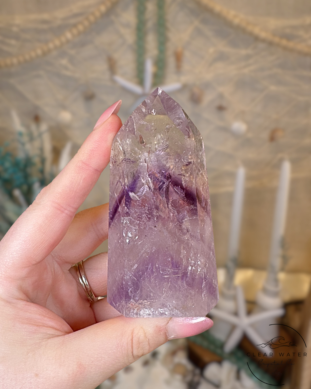 Lilac Whisper- High Grade Phantom Amethyst Tower (Brazil)