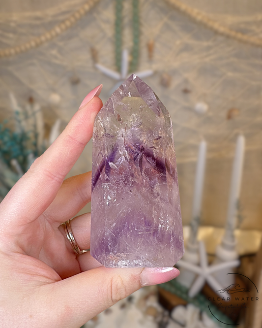Lilac Whisper- High Grade Phantom Amethyst Tower (Brazil)