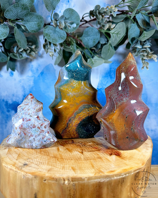 Madagascar Sea Jasper Flames: Dancing Waves of Tranquility