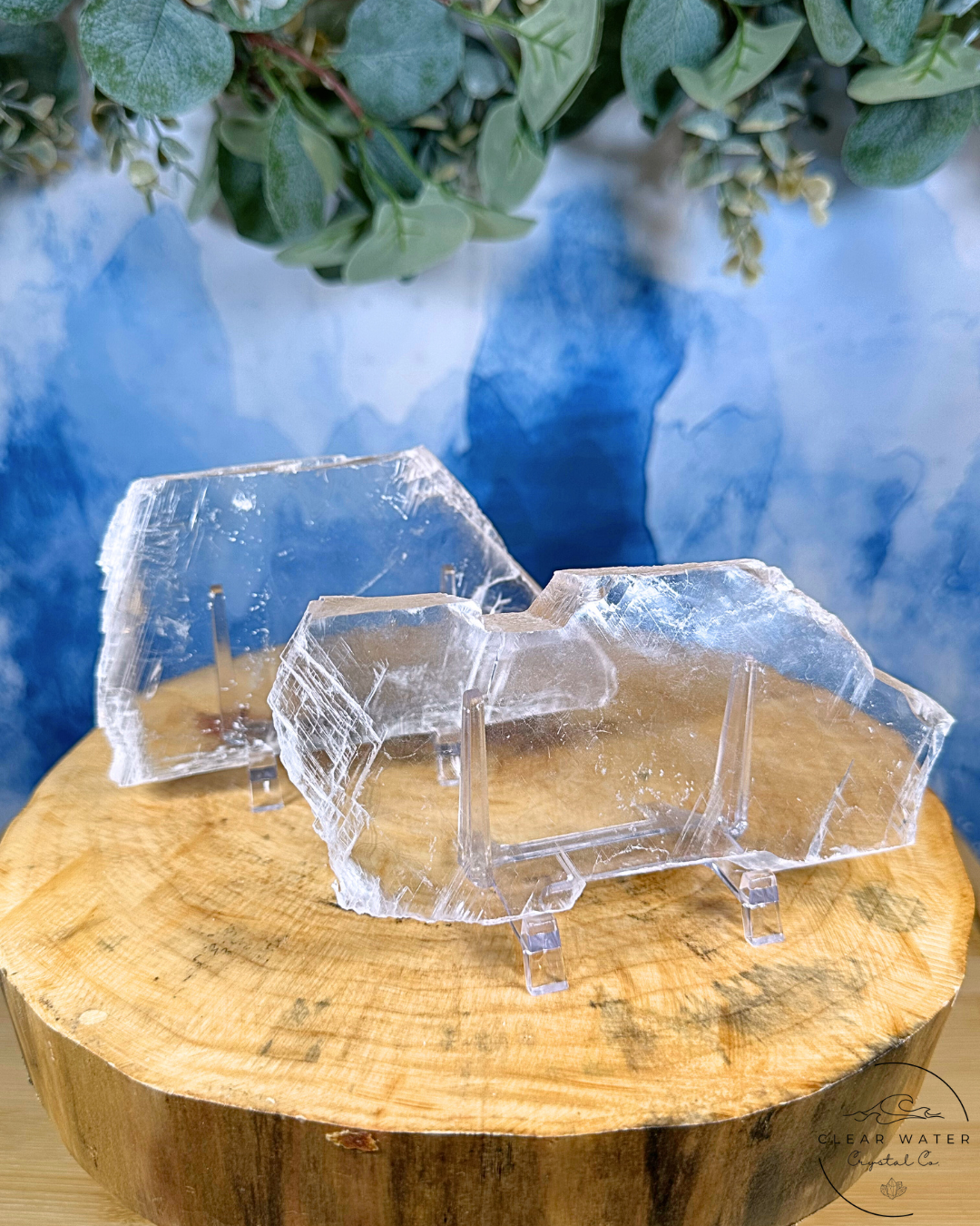 Pink Selenite Slab with Subtle Radiance
